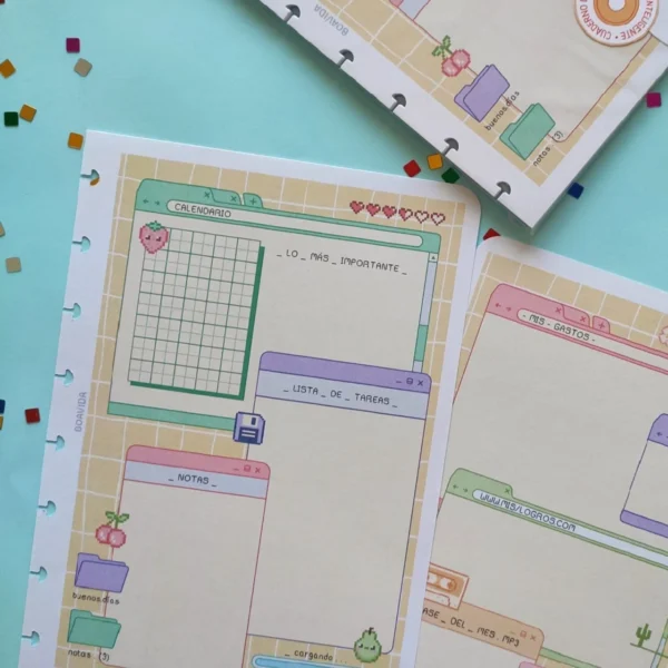 Planner Mensual A5 - " Pixel "