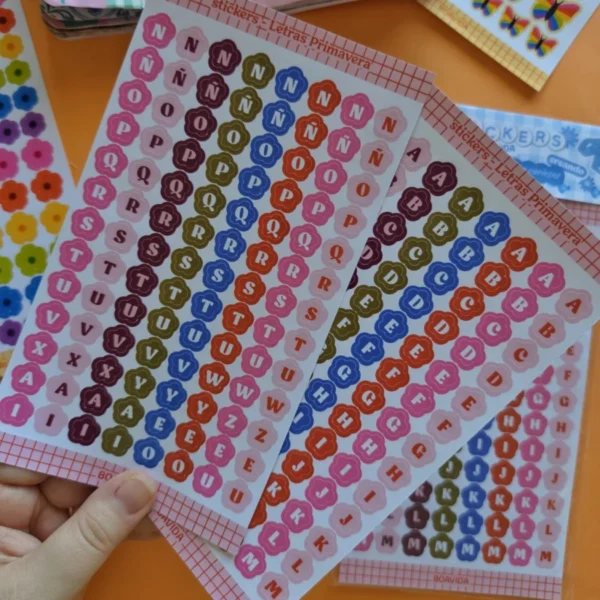 Sticker Letras primavera